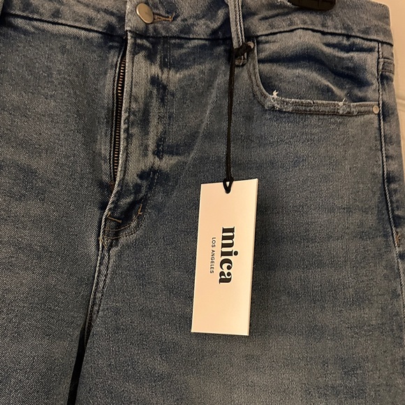 Mica Size 32 Wide Leg Blue Denim Women Jeans - Picture 2 of 6